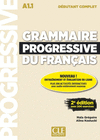 GRAMMAIRE PROGRESSIVE DU FRANÇAIS - NIVEAU DÉBUTANT COMPLET A1.1 - LIVRE+CD