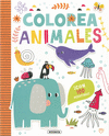 COLOREA ANIMALES ( CON 100 PEGATINAS )