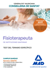 FISIOTERAPEUTA DE LAS INSTITUCIONES SANITARIAS DE LA CONSELLERIA DE SANITAT DE LA GENERALITAT VALENCIANA. TEST TEMARIO ESPECÍFICO