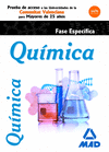 QUÍMICA FASE ESPECÍFICA PRUEBA DE ACCESO A LA UNIVERSIDAD PARA MAYORES DE 25 AÑOS COMUNITAT VALENCIANA