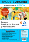 PAQUETE AHORRO TRAMITACIÓN PROCESAL Y ADMINISTRATIVA (TURNO LIBRE). AHORRA 91  (INCLUYE TEMARIO VOLÚMENES 1, 2 Y 3; TEST; SUPUESTOS PRÁCTICOS VOLÚMENES 1 Y 2; PRUEBA INFORMÁTICA; SIMULACROS DE EXAMEN