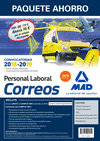 PAQUETE AHORRO PERSONAL LABORAL CORREOS. AHORRO DE 70  (INCLUYE TEMARIOS 1 Y 2; TEST; SIMULACROS DE EXAMEN 1 Y 2; PSICOTÉCNICO Y ACCESO A CAMPUS ORO)
