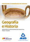 PROFESORES DE ENSEÑANZA SECUNDARIA GEOGRAFÍA E HISTORIA. PROPUESTA DE PROGRAMACIÓN DIDÁCTICA PARA 4º DE ESO