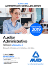 TEMARIO VOL 2 AUXILIAR ADMINISTRATIVO DE LA ADMINISTRACIÓN GENERAL DEL ESTADO (TURNO LIBRE). VOLUMEN 2