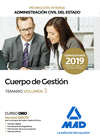 CUERPO DE GESTIÓN DE LA ADMINISTRACIÓN CIVIL DEL ESTADO (PROMOCIÓN INTERNA).  TEMARIO VOLUMEN 3
