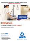 TEMARIO COMUN Y TEST 1 CELADOR/A  DE INSTITUCIONES SANITARIAS DE LA CONSELLERIA DE SANITAT DE LA GENERALITAT VALENCIANA