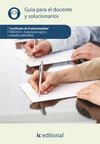 SOLDADURA OXIGÁS Y SOLDADURA MIG/MAG. FMEC0210 - GUÍA PARA EL DOCENTE Y SOLUCIONARIOS