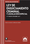 LEY DE ENJUICIAMIENTO CRIMINAL Y LEGISLACIÓN ESPECIAL