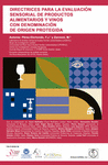 DIRECTRICES PARA LA EVALUACIÓN SENSORIAL DE PRODUCTOS ALIMENTARIOS Y VINOS CON DENOMINACION DE ORIGEN PROTEGIDA