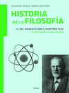 HISTORIA DE LA FILOSOFÍA III. DEL ROMANTICISMO A NUESTROS DÍAS