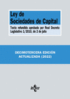 LEY DE SOCIEDADES DE CAPITAL (13ª EDICION. 2022)