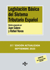 LEGISLACIÓN BÁSICA DEL SISTEMA TRIBUTARIO ESPAÑOL (37ª EDICION ACTUALIZADA SEPTIEMBRE 2023)