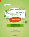 OPOSICIONES. MAESTRO DE EDUCACIÓN PRIMARIA I ( TEMARIO )