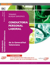 CONDUCTOR /A PERSONAL LABORAL DE LA GENERALITAT VALENCIANA. TEMARIO BLOQUE ESPECÍFICO