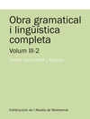 OBRA GRAMATICAL I LINGÜÍSTICA COMPLETA, VOLUM 3-2