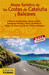 MAPA TURÍSTICO DE LAS COSTAS DE CATALUÑA Y BALEARES (DESPLEGABLE), ESCALA 1:340.000