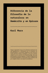 DIFERENCIA ENTRE LA FILOSOFÍA DE LA NATURALEZA EN DEMÓCRITO Y EN EPICURO
